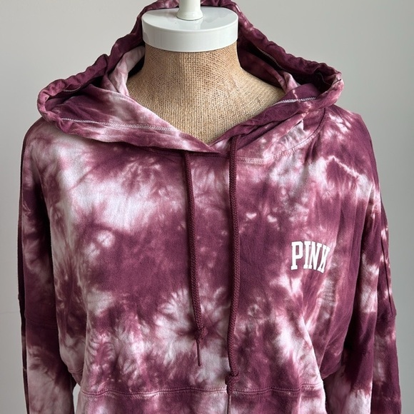 Pink Victoria's Secret Long Sleeve Hooded Pullover Shirt SMALL New! - Picture 5 of 6